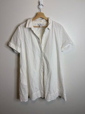 Lisa Marie Fernandez for Target Size large white eyelet collar dress